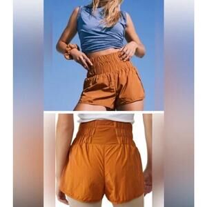 Free People Movement Shorts The Way Home Women’s Small Burnt‎ Orange Athletic